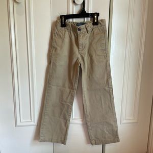 Boys khaki Polo pants. Size 5